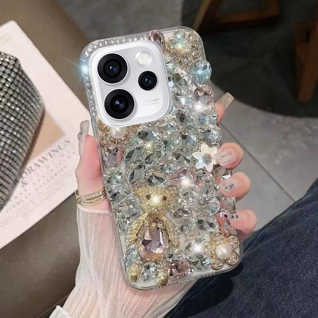 适用于华为nova15满钻小熊手机壳nova15pro软壳nova15Ultra高档闪钻mate80女款mate70全包畅享70X清新50/40女