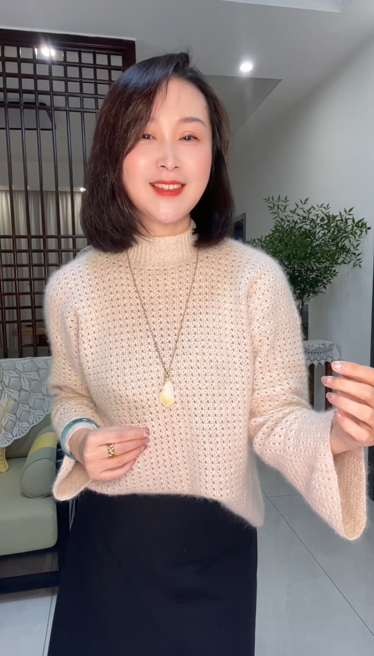 紫陌丁香编织工作室-采薇套头衫材料包，有直播回放视频教程,服饰配件/皮带/帽子/围巾,DIY编织材料包,淘宝优惠券,粉丝福利购,淘宝优惠卷