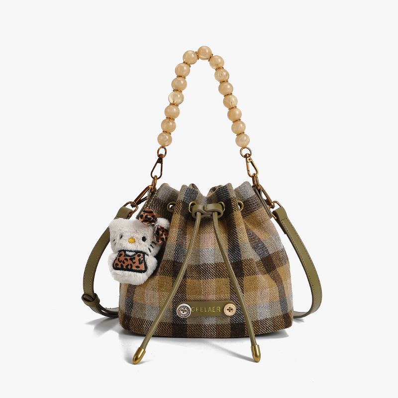 轻奢时尚百搭女包单肩斜挎包手提包水桶包女