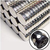 汽车机油机滤黑滤清磁铁6个装 强磁圆形强力车用 磁霸磁