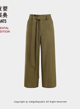 SR.2024ss Vegetable Dyes.Onion 植物染-洋葱染宽松中式剪裁长裤
