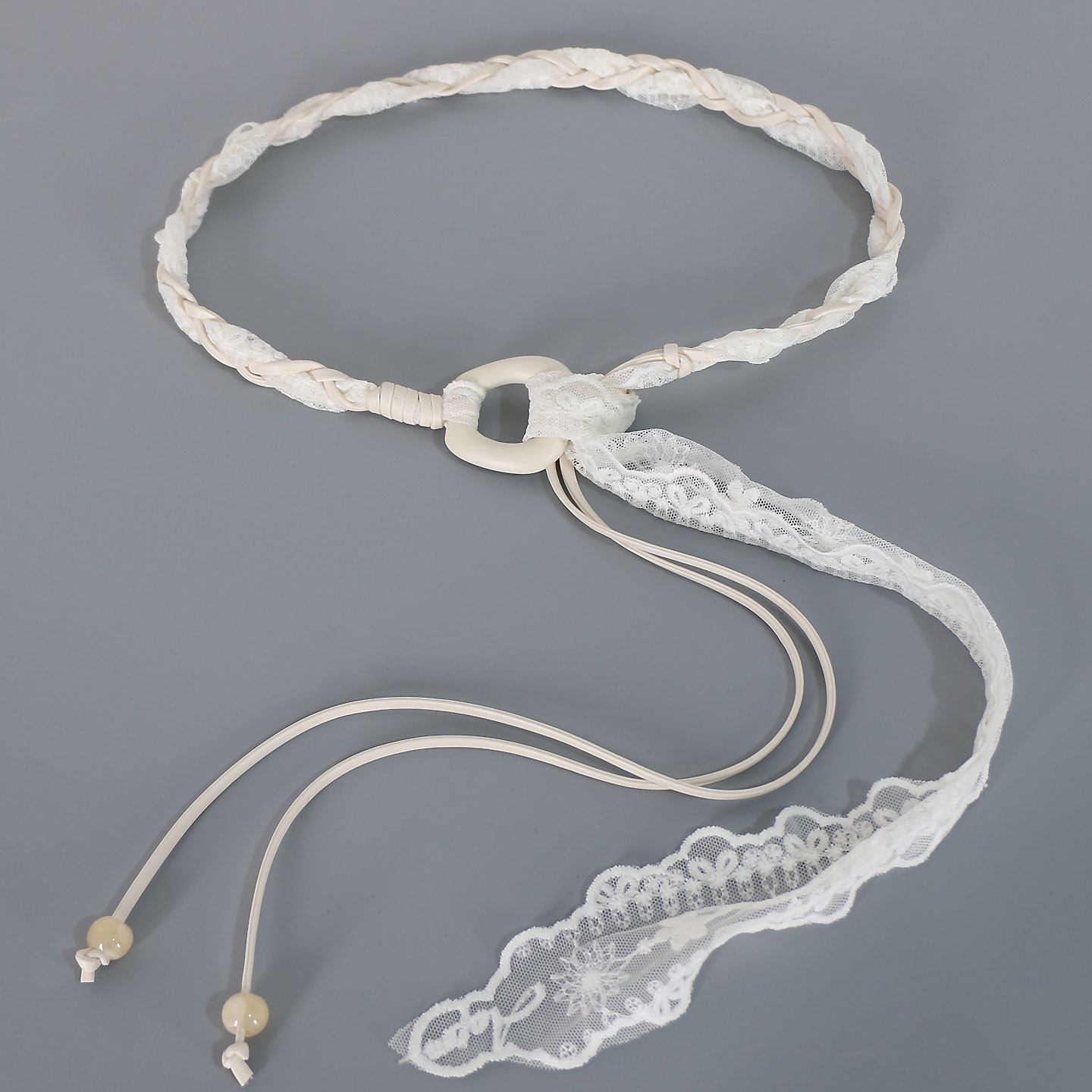 2026新款蕾丝编织腰带女配裙子衬衫百搭流苏软皮绳子装饰腰链配饰