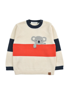 D1501 全棉舒适男女童百搭上衣新生儿婴幼儿套头针织衫毛衣小童