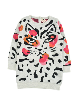 ZK11262 羊毛混纺时尚个性针织衫毛衣女童舒适圆领长袖套头小童