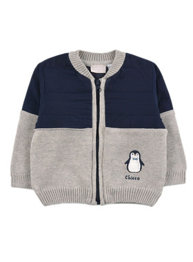 D1715 羊毛针织衫男童婴幼儿宝宝毛衣圆领长袖拉链开衫小童舒适