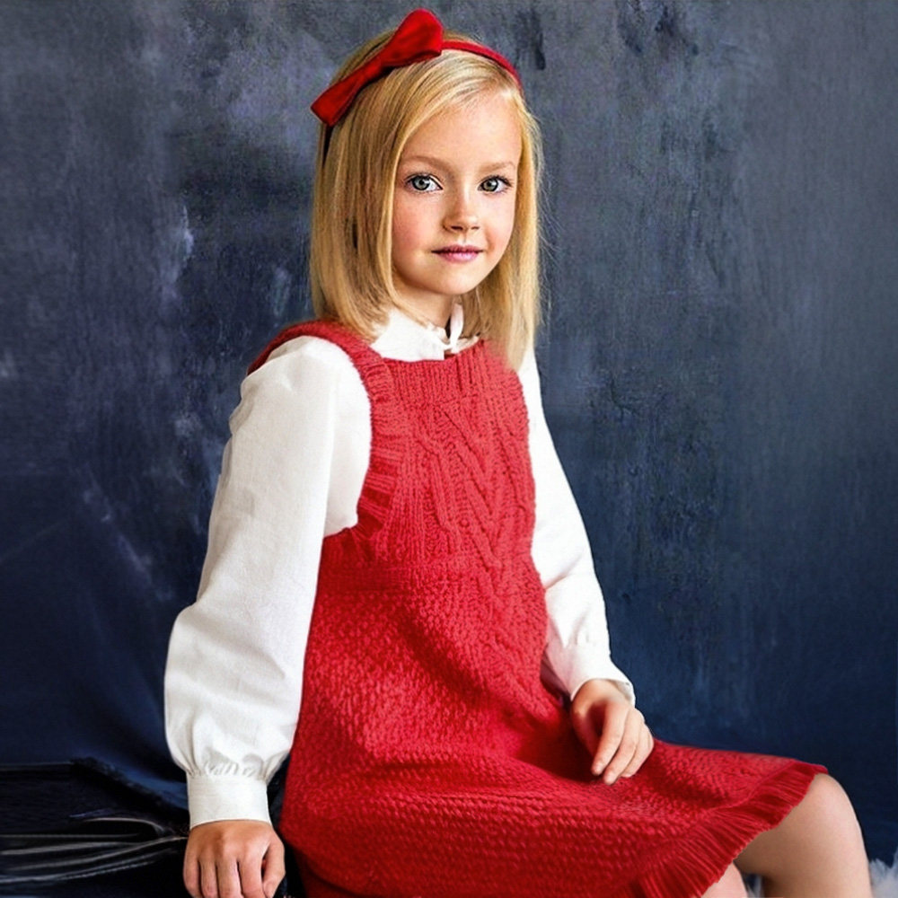 D409 羊毛棉纽绳女童时尚休闲纯色宽松针织背心秋冬季保暖毛衣,童装/婴儿装/亲子装,毛衣/针织衫,淘宝优惠券,粉丝福利购,淘宝优惠卷