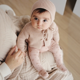 D1407多色 纯棉超萌男女童婴针织衫毛衣新生幼儿圆领长袖开衫上衣