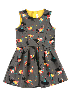 A1649 时尚百搭春秋女童休闲背心连衣裙中大童儿童裙子