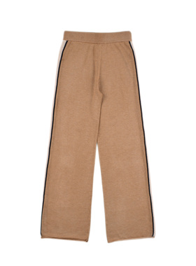 D1809 西班牙 三色 舒适柔软女童针织休闲运动裤子长裤