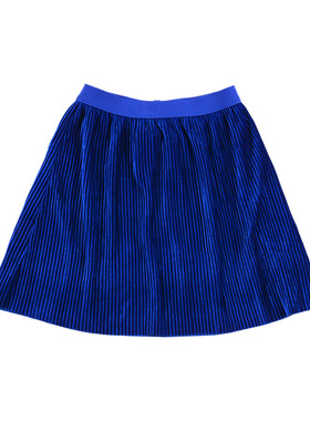 A1818 澳潮女童百搭时尚百褶裙春秋季舒适透气半身裙短裙中大童裙