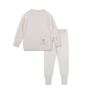 大中小童婴幼儿毛衣纯色百搭 套装 D272 有机棉舒适男女童上衣长裤