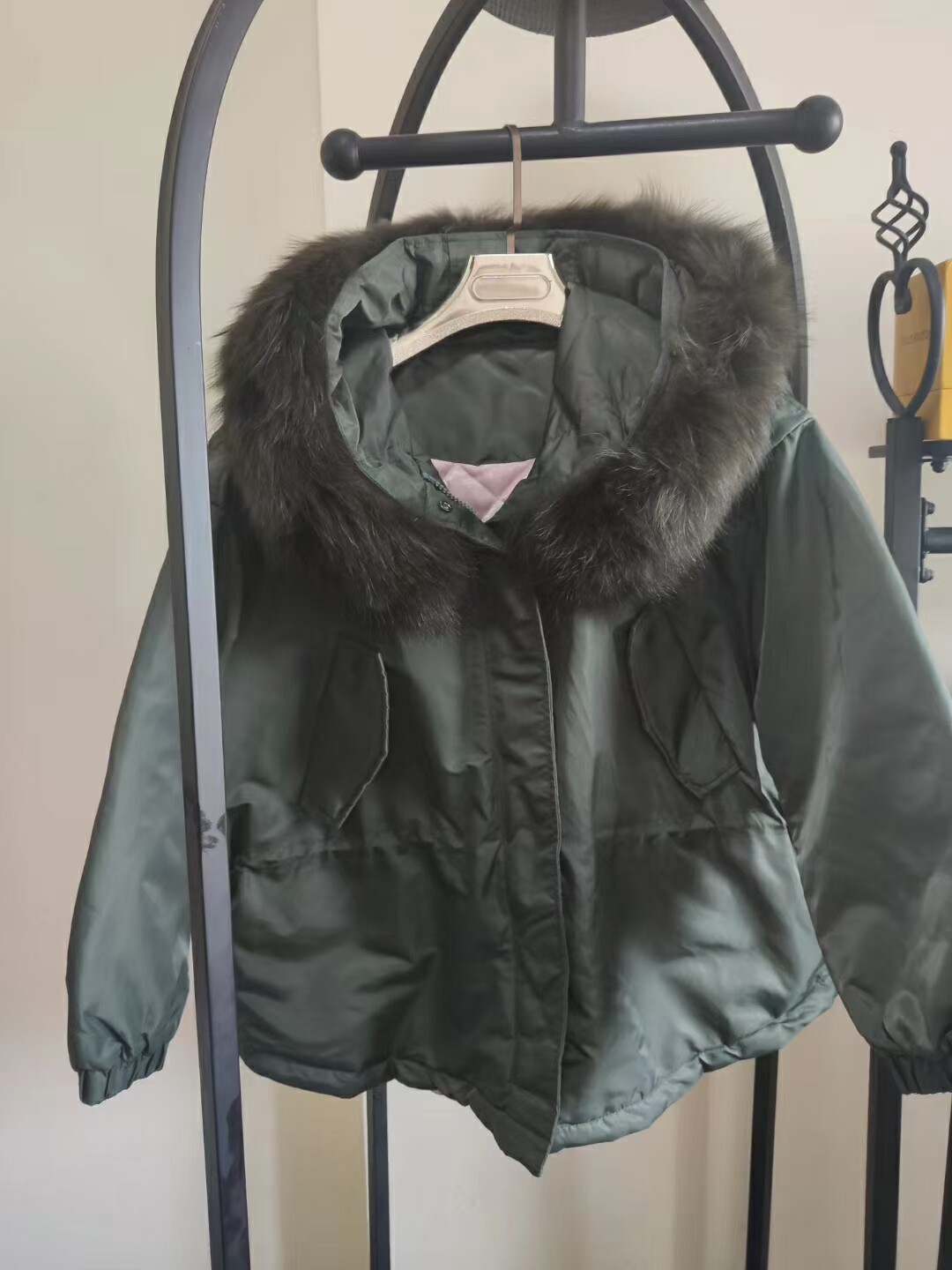最后几件！不退换！专柜同款真毛棉衣/棉服