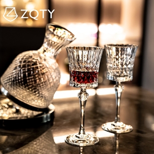 ZQTY高级进口水晶红酒杯氛围感轻奢高档新款 家用 高颜值醒酒器套装