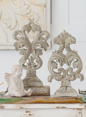 BJ23 法式复古雕花客厅玄关店铺家居花园装饰品陈列摆件摄影道具