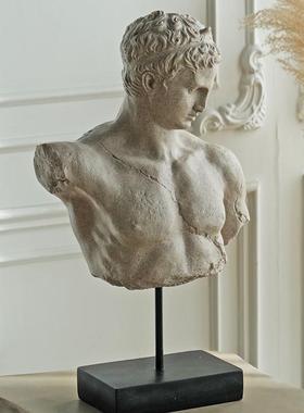 BJ56 北欧古希腊人像头像雕塑客厅创意玄关家居摆件摄影陈列道具