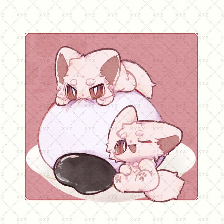 双兽全身模板约稿定制furry兽圈幻想生物梦恰汤圆白菜价