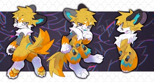 兽设模板约稿定制furry兽圈幻想生物三视图白菜价