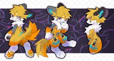 兽设模板约稿定制furry兽圈幻想生物三视图白菜价