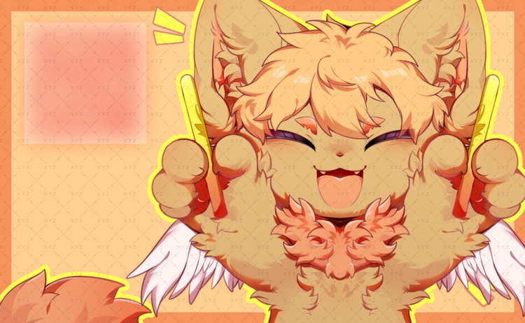 奉狱牌兽设模板约稿定制furry兽圈幻想生物名片白菜价