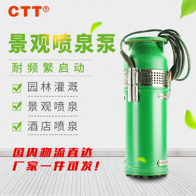 QSP15-26-2.2音乐景观喷泉潜水泵QSPF25-17三相380V不锈钢工业泵