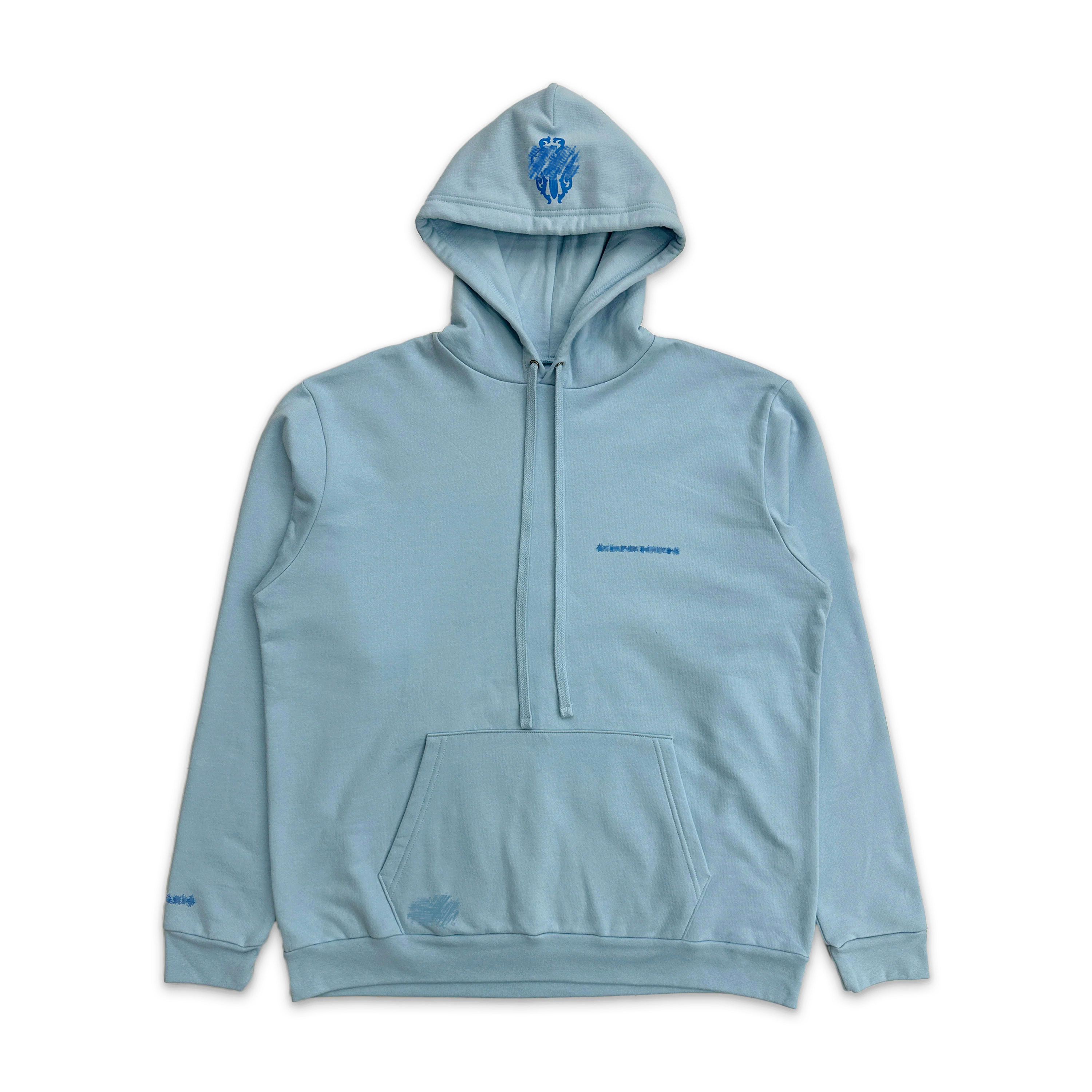 thumbnail for in Stock Miami Exclusive Blue Sword Sanskrit Hoodie Sweatshirt and Sweatpants Set for Women and Men