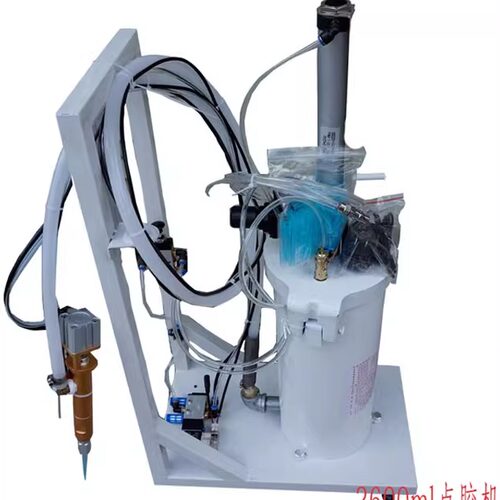 点胶精细半自动点胶机2600ml 硅胶黄胶玻璃胶高粘度气动可控制胶