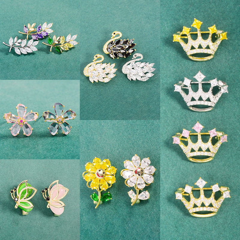 韩国创意小清新胸针胸花多彩皇冠花朵动物别针小领针个性百搭配饰,饰品/流行首饰/时尚饰品新,胸针,淘宝优惠券,粉丝福利购,淘宝优惠卷
