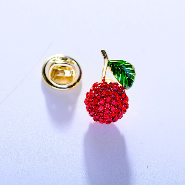 韩国时尚滴油彩色水钻胸针水果领针个性樱桃刺马针女衣服装饰品,服饰配件/皮带/帽子/围巾,领针,淘宝优惠券,粉丝福利购,淘宝优惠卷
