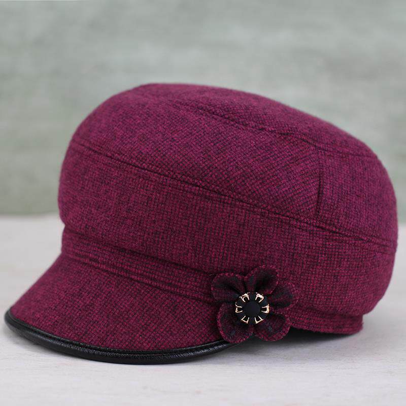 中老年人帽子女秋冬天冬季鸭舌帽春秋保暖老人棉帽奶奶妈妈防风帽