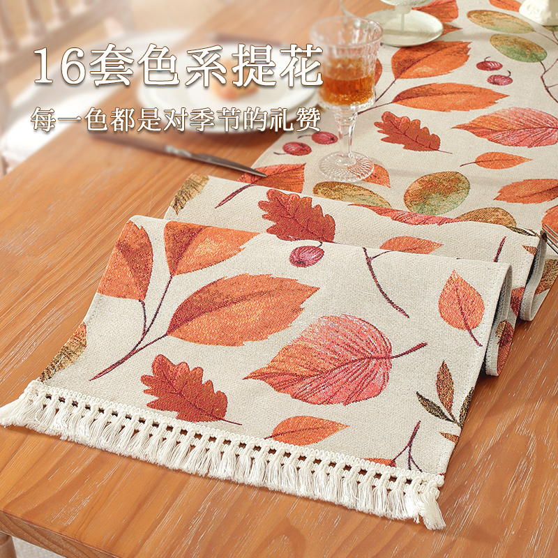 中式复古风桌旗 禅意餐垫