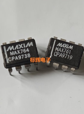 直插 MAX761CPA MAX764EPA 进口拆机DC- DC逆变器IC芯片 DIP-8
