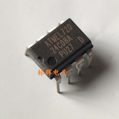 直插 AT24C08A AT24C08-PU27 进口存储器IC芯片 DIP-8封装 可直拍
