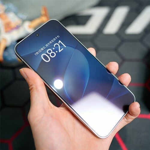 FY 适用于iqoo16全透明微弧玻璃超声波指纹识别钢化膜展示视频【 高清/AR】 六孔定位除尘盒