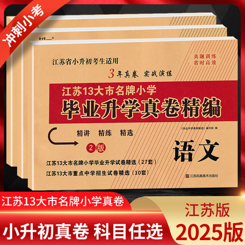 江苏13大市名牌小学毕业升学真卷