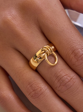 原创马术系列钛钢戒指不掉色轻奢不锈钢饰品女rings