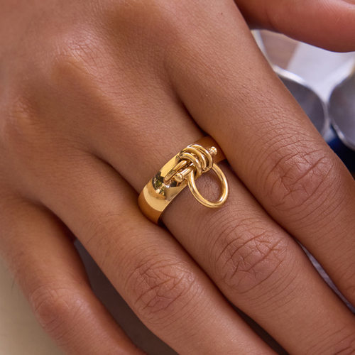 原创马术系列钛钢戒指不掉色轻奢不锈钢饰品女rings