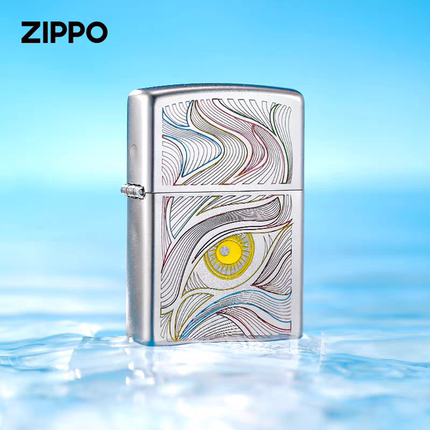 正品zippo打火机夜光秋水含睛正品煤油 防风创意男友礼物