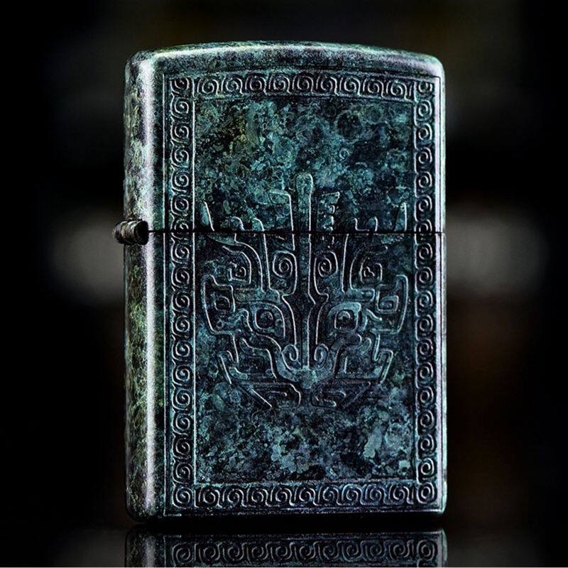 Zippo青铜时代黄铜男士礼物