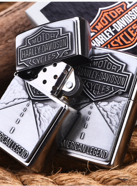 原装正品ZIPPO打火机 美版贴章 哈雷系类 赛车道20229 专柜正版