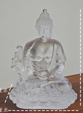古法琉璃药师佛佛像摆件佛事送礼