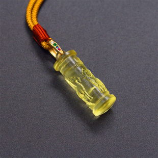 原创设计惠古琉璃三羊开泰吊坠男女情侣瑞兽羊生肖项链饰品挂件