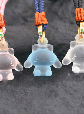 惠古琉璃玉桂狗新款项链吊坠