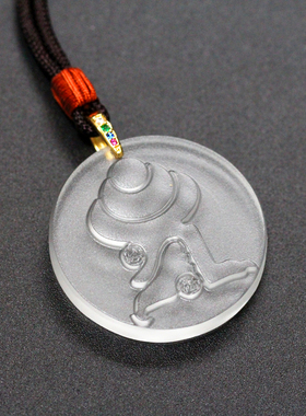 古法男女琉璃心咒饰品吊坠结缘