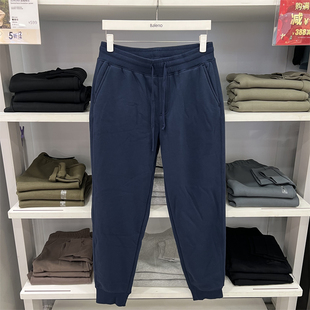 子男装 保暖束脚卫裤 新款 纯色加绒加厚运动裤 88939013 冬季 班尼路裤