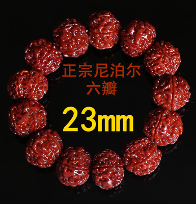 正宗尼泊尔六瓣金刚菩提手串机刷包浆22mm大金刚佛珠男款玉化菩提