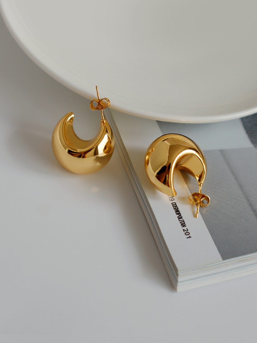 空心减重设计chunkyhoop耳钉