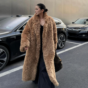 皮毛一体超好看厚羊羔毛外套女2025新款 韩系环保皮草毛毛大衣冬