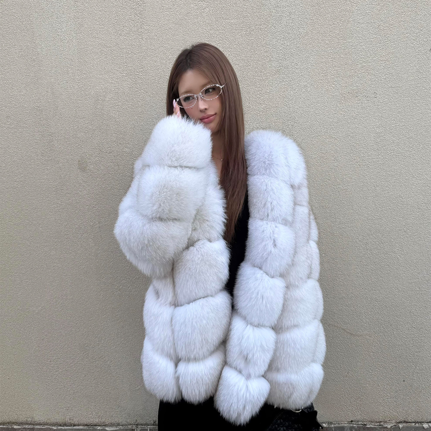 超火超美的白色皮草~ALFANSS新品