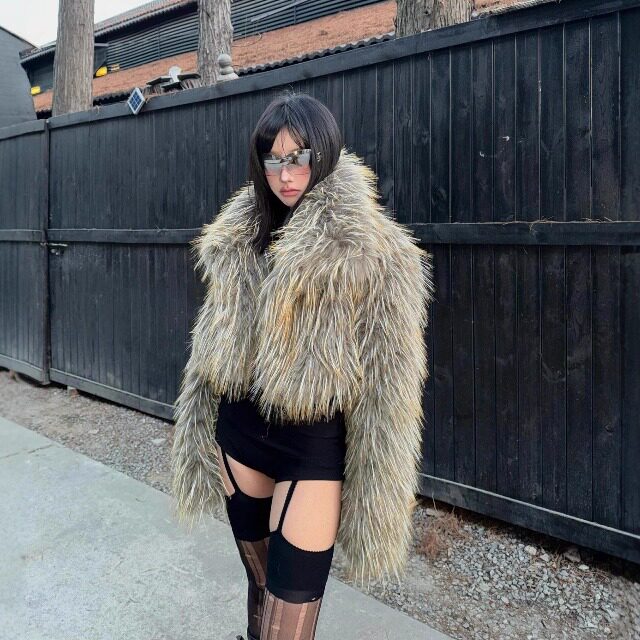 高级感狐狸环保皮草毛毛外套女2025新款海宁爆款洋气年轻冬季短款,女装/女士精品,皮草,淘宝优惠券,粉丝福利购,淘宝优惠卷