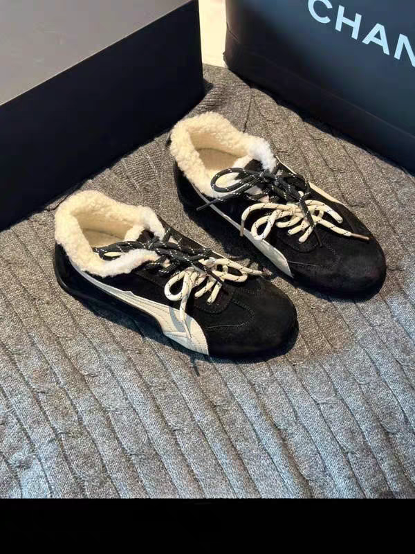 德训鞋女2025新款百搭冬季加绒内增高韩版时尚情侣休闲阿甘运动鞋